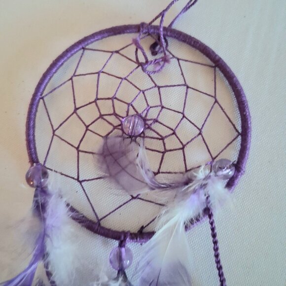 Lot of 5 Purple Ornaments, Including Ceramic Doll - Picture 6 of 10